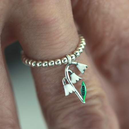 Sterling Silver Lily of the Valley Ring